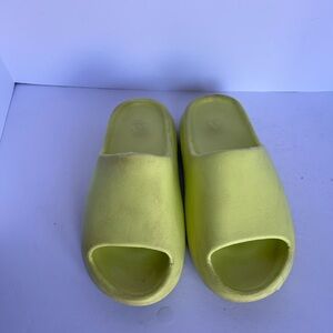 Yeezy Slide Sandals in Neon Yellow